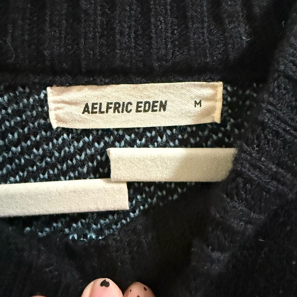 Black and Blue Flame Sweater - Picture 6 of 7